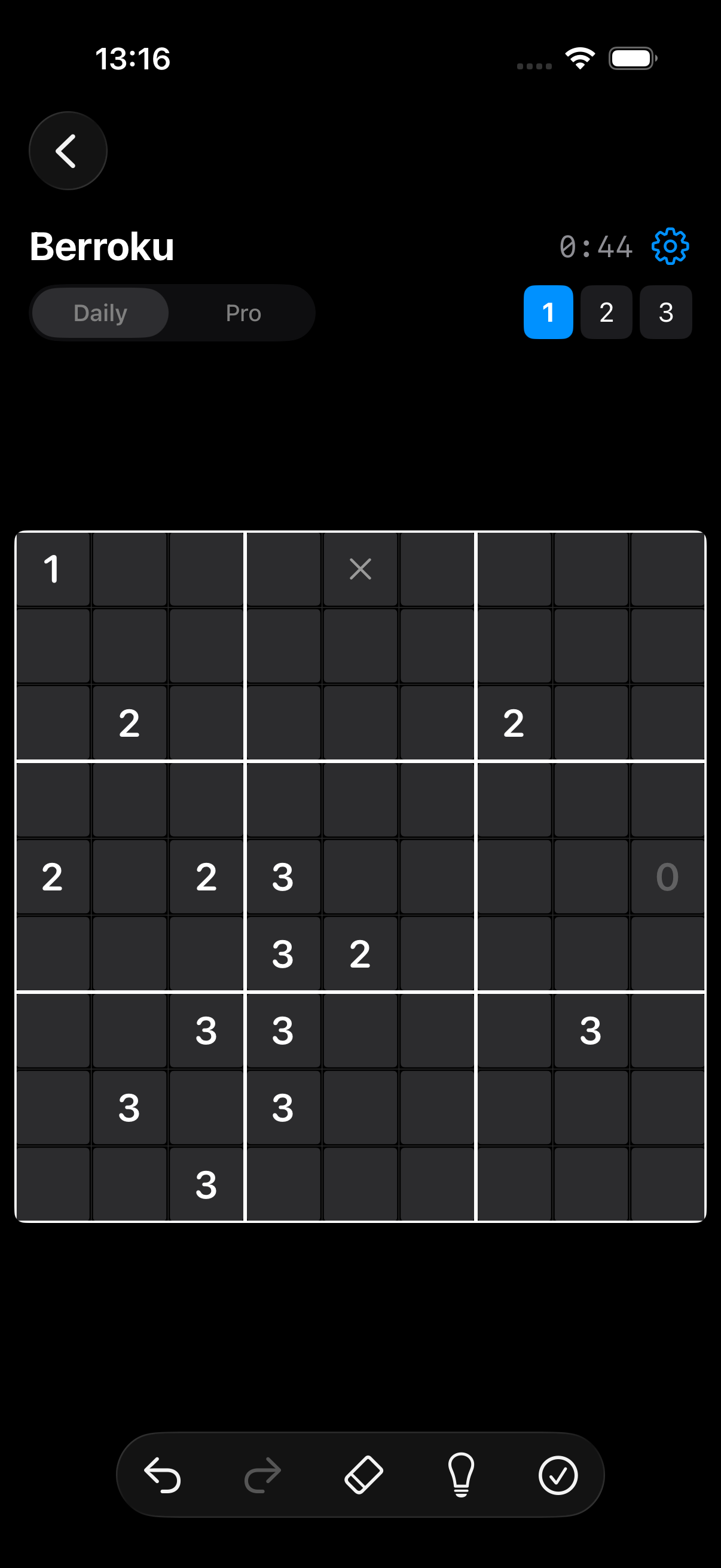 Berroku puzzle gameplay